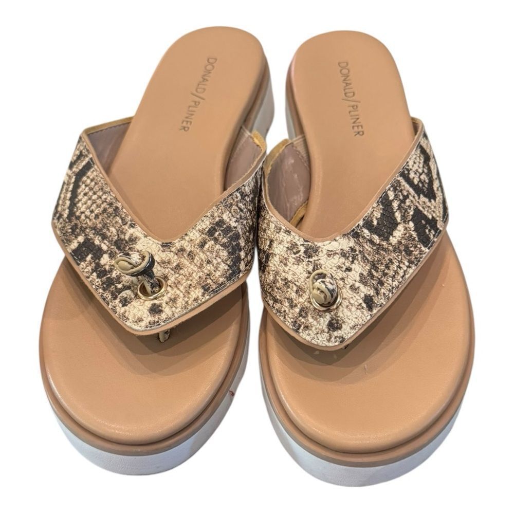 Donald J. Pliner Laura Women's Snake Print Sandals 8 - Picture 4 of 7